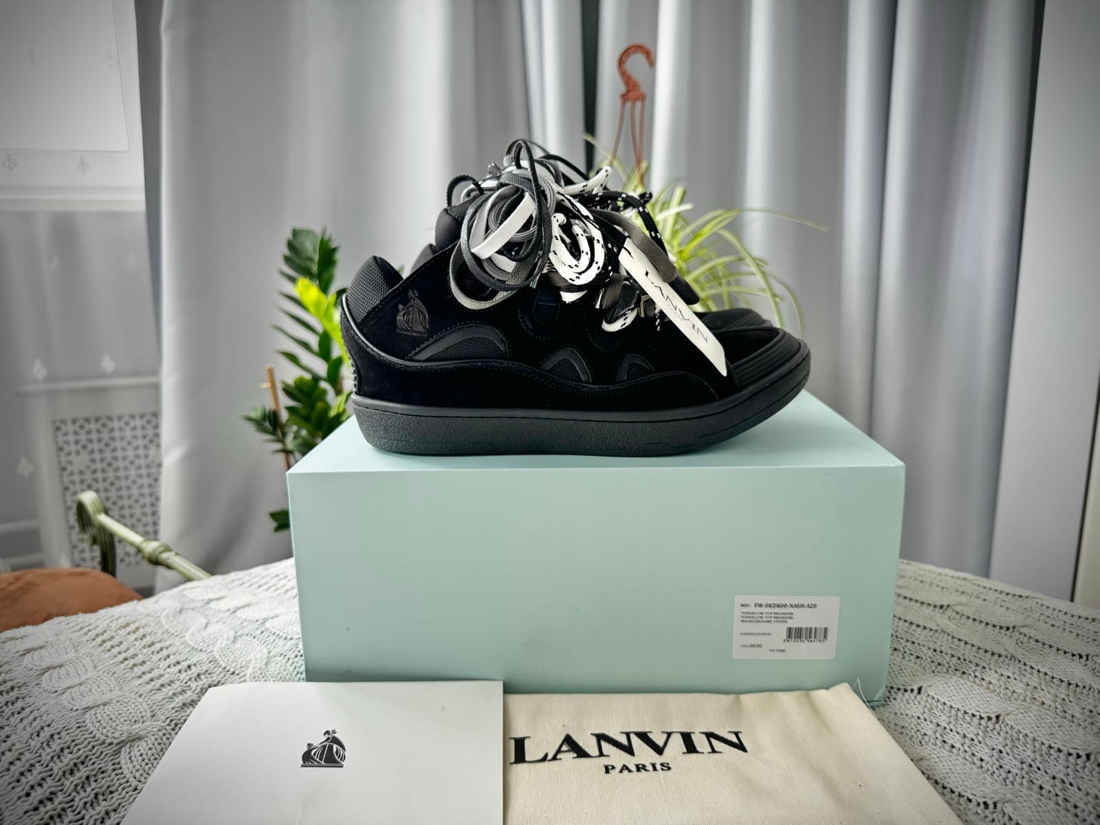 Lanvin Curb Black Multi-Laces